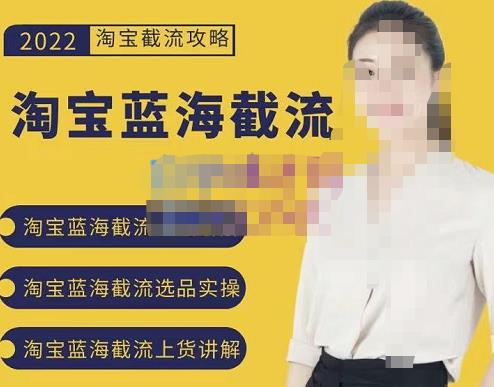 2022淘宝蓝海截流攻略，淘宝蓝海截流选品上货实操讲解网创吧-网创项目资源站-副业项目-创业项目-搞钱项目恒杨云站