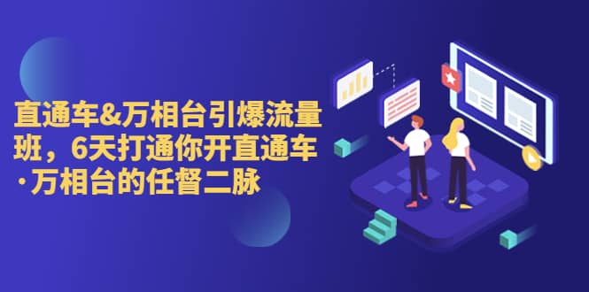 直通车+万相台引爆流量班，6天打通你开直通车·万相台的任督 二脉网创吧-网创项目资源站-副业项目-创业项目-搞钱项目恒杨云站