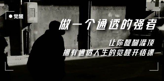 觉醒-做一个通透强者，让你醍醐灌顶，拥有通透人生，掌握强大的秘密网创吧-网创项目资源站-副业项目-创业项目-搞钱项目恒杨云站