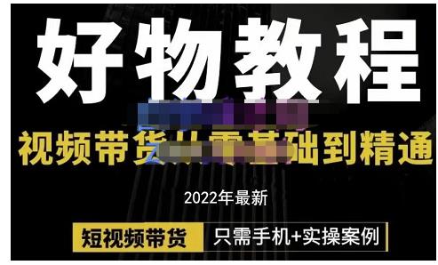 锅锅老师好物分享课程：短视频带货从零基础到精通，只需手机+实操网创吧-网创项目资源站-副业项目-创业项目-搞钱项目恒杨云站