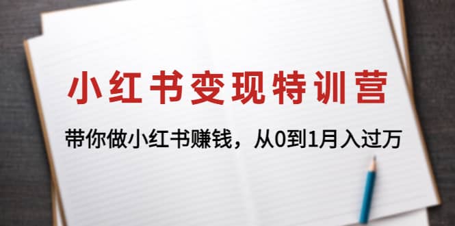 小红书变现特训营：带你做小红书项目网创吧-网创项目资源站-副业项目-创业项目-搞钱项目恒杨云站