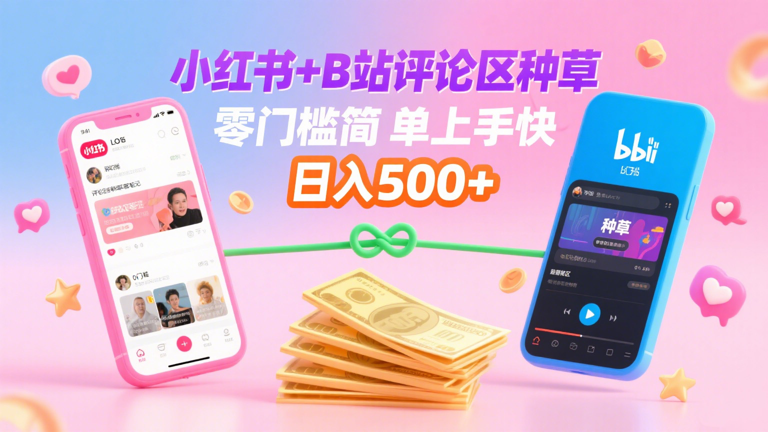 小红书+B站评论区种草，0门槛1分钟一单，只需复制粘贴，日入500+网创吧-网创项目资源站-副业项目-创业项目-搞钱项目恒杨云站