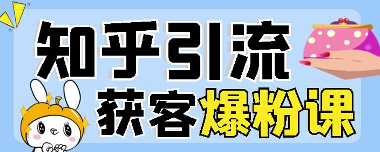 2022船长知乎引流+无脑爆粉技术：每一篇都是爆款，不吹牛，引流效果杠杠的网创吧-网创项目资源站-副业项目-创业项目-搞钱项目恒杨云站