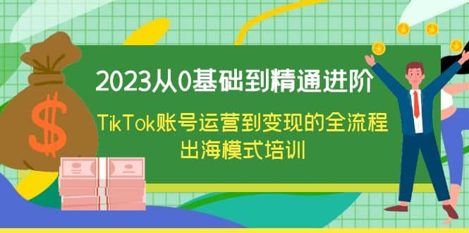 2023从0基础到精通进阶，TikTok账号运营到变现的全流程出海模式培训网创吧-网创项目资源站-副业项目-创业项目-搞钱项目恒杨云站