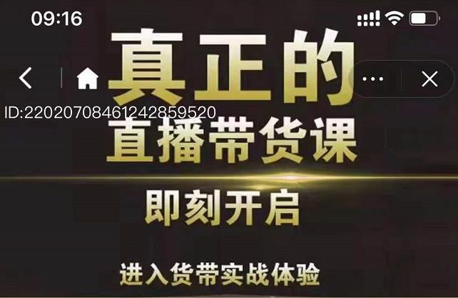 李扭扭超硬核的直播带货课，零粉丝快速引爆抖音直播带货网创吧-网创项目资源站-副业项目-创业项目-搞钱项目恒杨云站