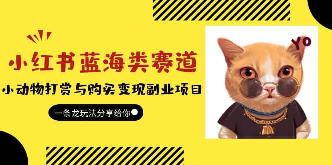 小红书蓝海类赛道：小动物打赏与购买变现副业项目，一条龙玩法分享给你网创吧-网创项目资源站-副业项目-创业项目-搞钱项目恒杨云站