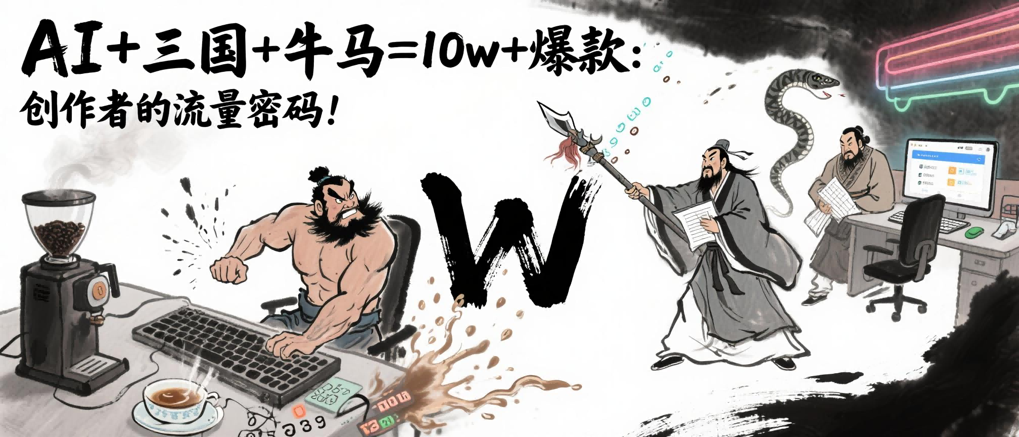 AI+三国+牛马=10w+爆款:创作者的流量密码!网创吧-网创项目资源站-副业项目-创业项目-搞钱项目恒杨云站