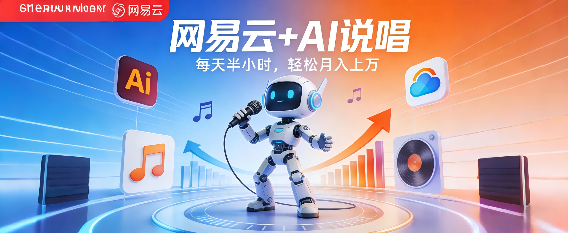 网易云+AI说唱，每天半小时，轻松月入上万网创吧-网创项目资源站-副业项目-创业项目-搞钱项目恒杨云站