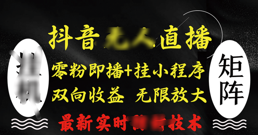 抖音无人直播最新独家玩法,小雪花+撸音浪双向收益,可矩阵放大网创吧-网创项目资源站-副业项目-创业项目-搞钱项目恒杨云站