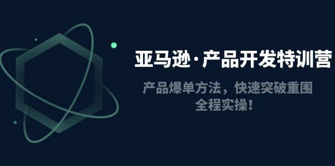 亚马逊·产品开发特训营：产品爆单方法，快速突破重围，全程实操网创吧-网创项目资源站-副业项目-创业项目-搞钱项目恒杨云站