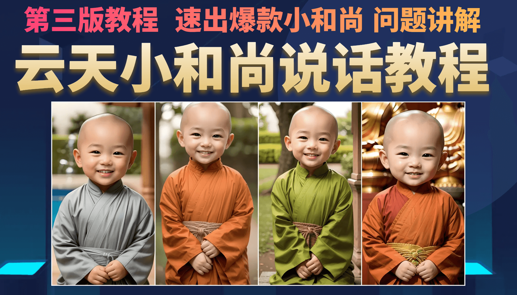 云天小和尚会说话，7天万粉（第3版教程）网创吧-网创项目资源站-副业项目-创业项目-搞钱项目恒杨云站