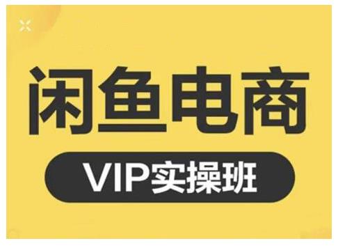 闲鱼电商零基础入门到进阶VIP实战课程，帮助你掌握闲鱼电商所需的各项技能网创吧-网创项目资源站-副业项目-创业项目-搞钱项目恒杨云站