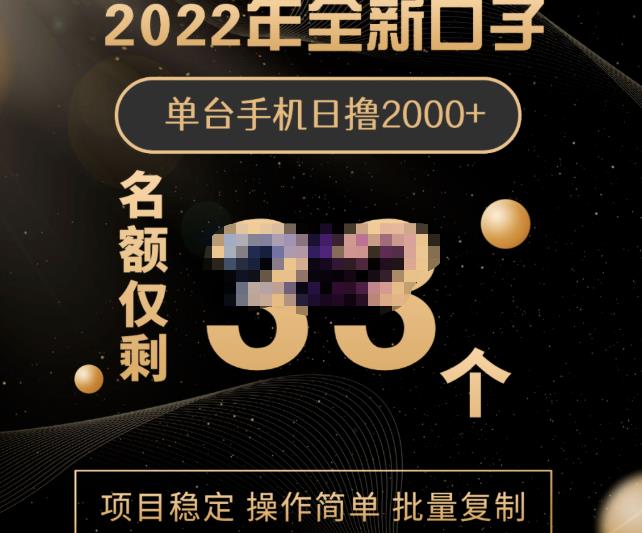 2022年全新口子，手机批量搬砖玩法，一部手机日撸2000+网创吧-网创项目资源站-副业项目-创业项目-搞钱项目恒杨云站