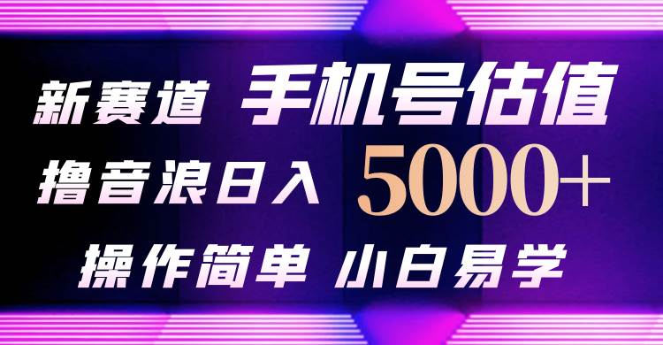 抖音不出境直播【手机号估值】最新撸音浪，日入5000+，简单易学，适合…网创吧-网创项目资源站-副业项目-创业项目-搞钱项目恒杨云站