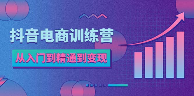 抖音电商训练营：从入门到精通，从账号定位到流量变现，抖店运营实操网创吧-网创项目资源站-副业项目-创业项目-搞钱项目恒杨云站