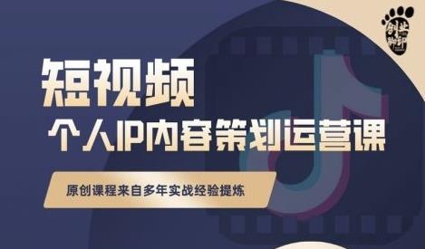 抖音短视频个人ip内容策划实操课，真正做到普通人也能实行落地网创吧-网创项目资源站-副业项目-创业项目-搞钱项目恒杨云站