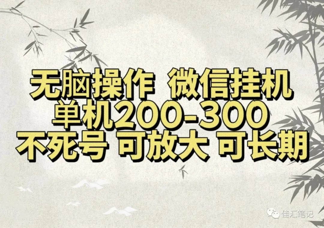 无脑操作微信视频号挂机单机200-300一天，不死号，可放大，工作室实测网创吧-网创项目资源站-副业项目-创业项目-搞钱项目恒杨云站