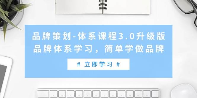 品牌策划-体系课程3.0升级版，品牌体系学习，简单学做品牌（高清无水印）网创吧-网创项目资源站-副业项目-创业项目-搞钱项目恒杨云站