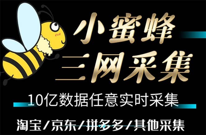 小蜜蜂三网采集，全新采集客源京东拼多多淘宝客户一键导出网创吧-网创项目资源站-副业项目-创业项目-搞钱项目恒杨云站