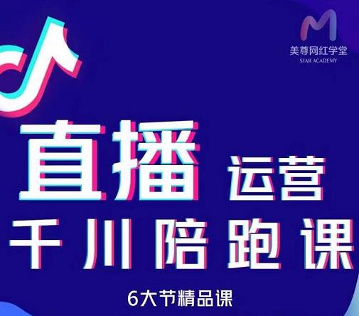 美尊-抖音直播运营千川系统课：直播​运营规划、起号、主播培养、千川投放等网创吧-网创项目资源站-副业项目-创业项目-搞钱项目恒杨云站