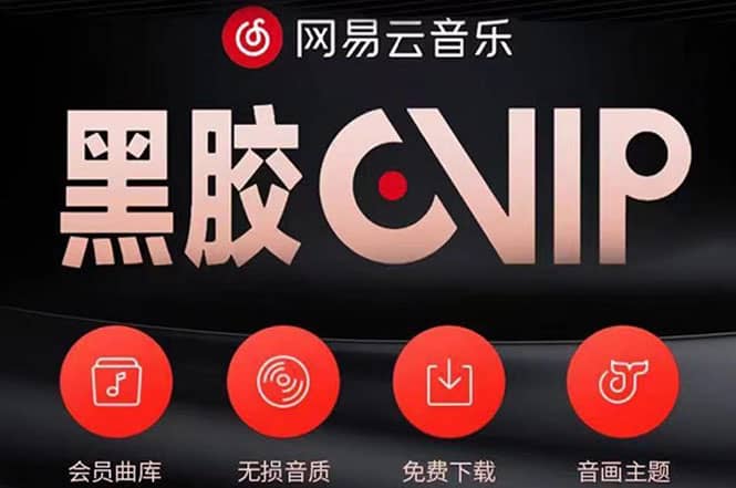 网易云撸黑胶年卡及变现方法，收益可无限放大网创吧-网创项目资源站-副业项目-创业项目-搞钱项目恒杨云站