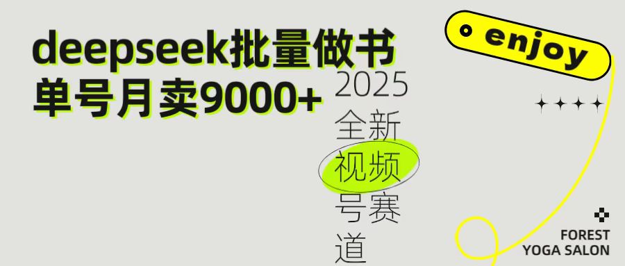 2025最新视频号项目 如何用Deepseek快速批量制作书单号 日入1000＋网创吧-网创项目资源站-副业项目-创业项目-搞钱项目恒杨云站
