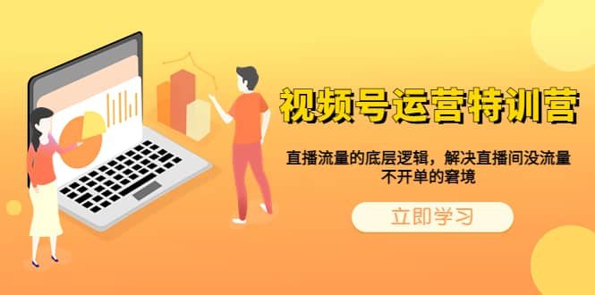 视频号运营特训营，直播流量的底层逻辑，解决直播间没流量，不开单的窘境网创吧-网创项目资源站-副业项目-创业项目-搞钱项目恒杨云站