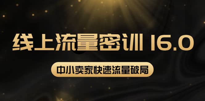 2022秋秋线上流量密训16.0：包含 暴力引流10W+中小卖家流量破局技巧 等等！网创吧-网创项目资源站-副业项目-创业项目-搞钱项目恒杨云站