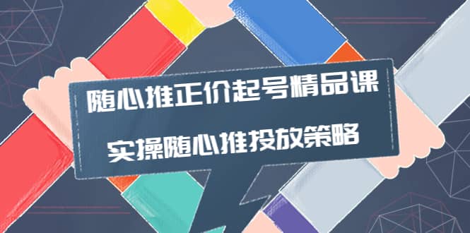 随心推正价起号精品课，实操随心推投放策略（5节课-价值298）网创吧-网创项目资源站-副业项目-创业项目-搞钱项目恒杨云站