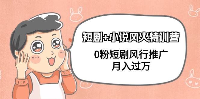 短剧+小说风火特训营，0粉短剧风行推广，月入过万（102节课）网创吧-网创项目资源站-副业项目-创业项目-搞钱项目恒杨云站