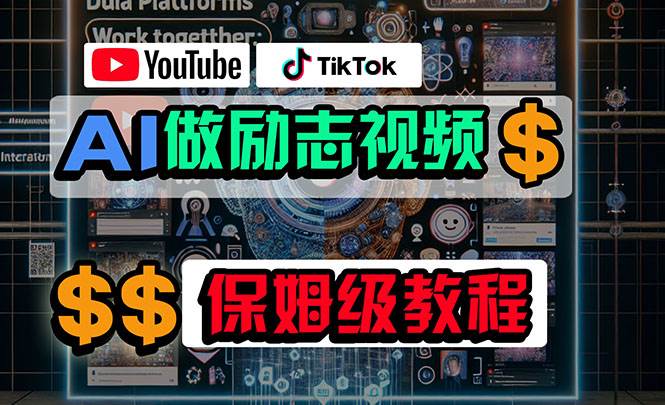 利用AI制作励志视频，在YouTube和TikTok赚钱，小白可做（附工具）网创吧-网创项目资源站-副业项目-创业项目-搞钱项目恒杨云站