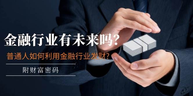 某付费文章：金融行业有未来吗？普通人如何利用金融行业发财?(附财富密码)网创吧-网创项目资源站-副业项目-创业项目-搞钱项目恒杨云站